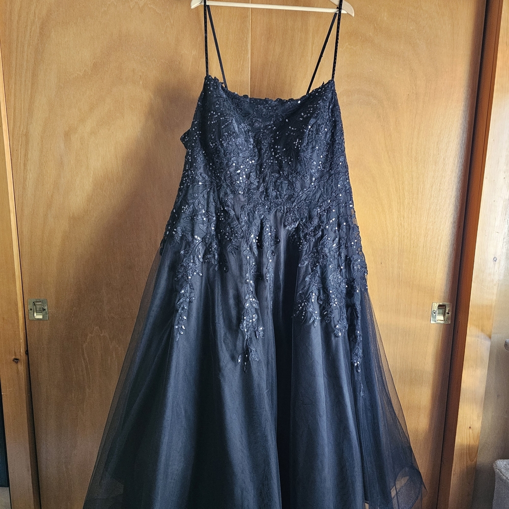 Elegant Black Womens Plus Dress